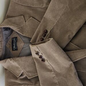 Hunter's Glen Jacket tan corduroy women's suit coat size 10 like new